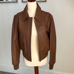 EUC Quince leather bomber M
